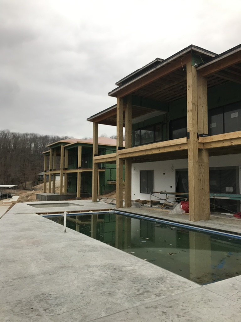 Framing work by LAROCK Construction